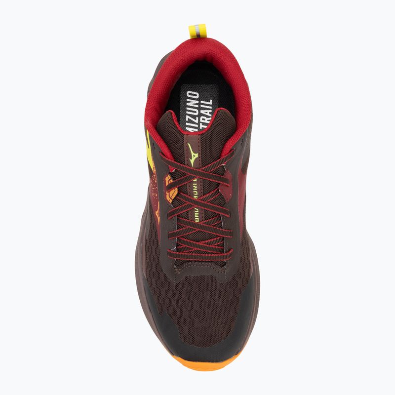 Herren Laufschuhe Mizuno Wave Ibuki 5 rum raisin / rythmic rot / eve primro 5