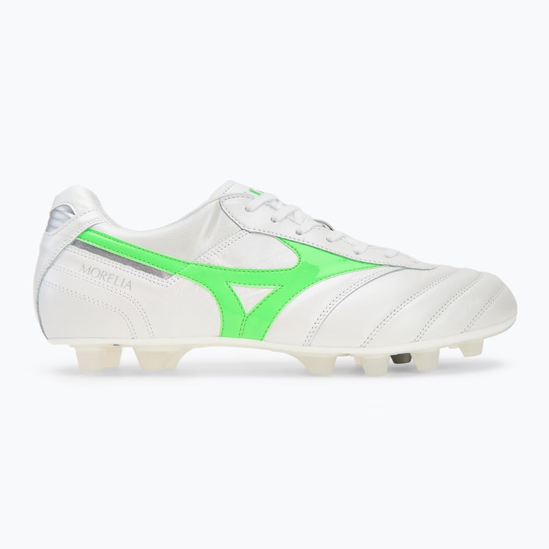 Fußballschuhe Herren Mizuno Morelia II Japan Md white/neon green/galaxy silver 2