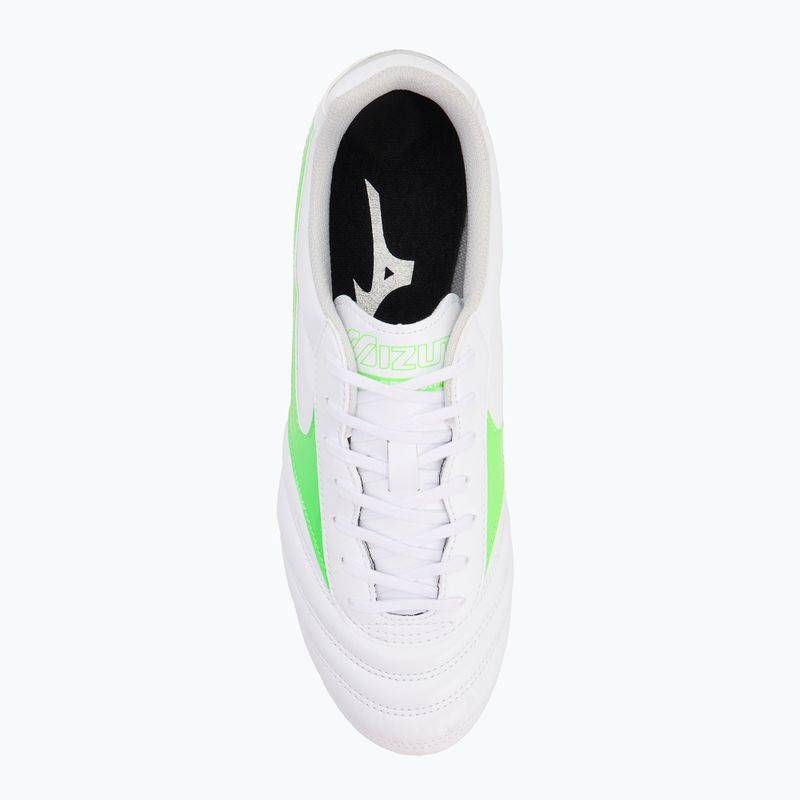 Fußballschuhe Herren Mizuno Morelia II Club Md white/neon green/galaxy silver 5