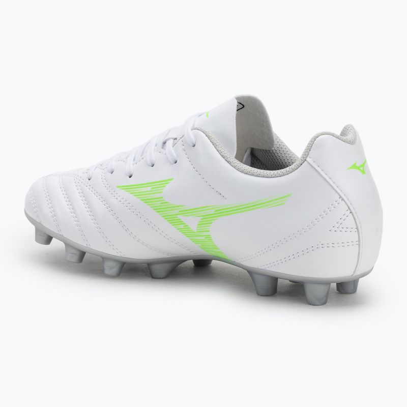 Fußballschuhe Kinder Mizuno Monarcida Neo III Select Jr Md white/neon green 3