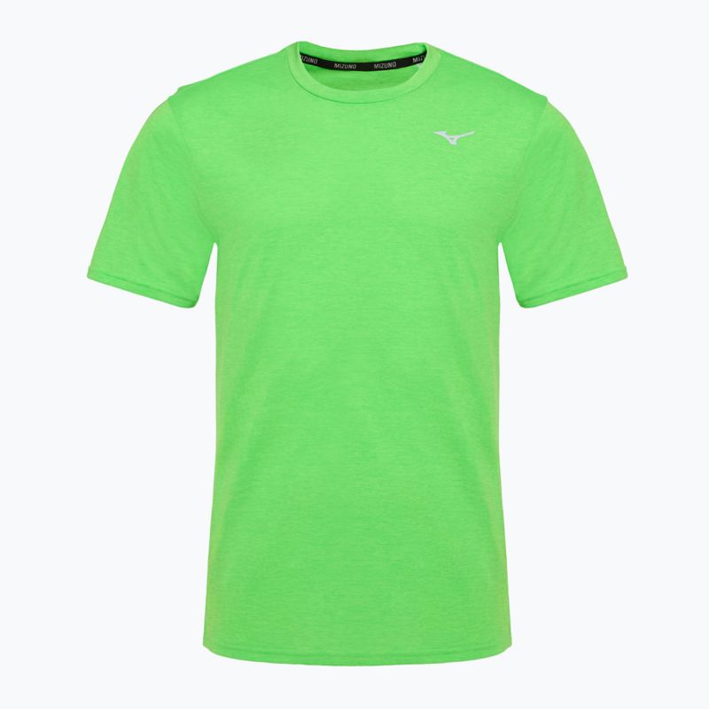 Mizuno Impulse Core Tee grünes Gecko-Laufshirt für Herren