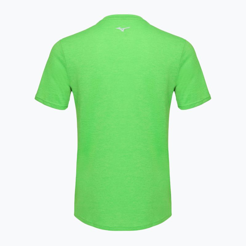 Mizuno Impulse Core Tee grünes Gecko-Laufshirt für Herren 2