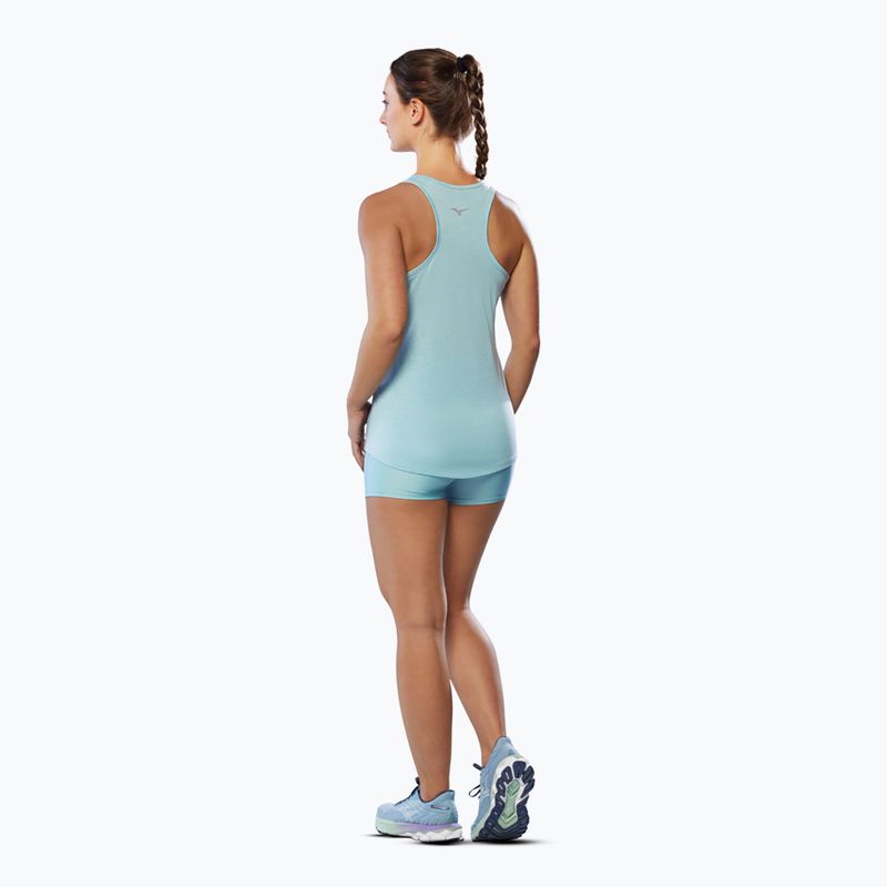 Damen Lauftank Top Mizuno Core RB Tank wolkenblau 4
