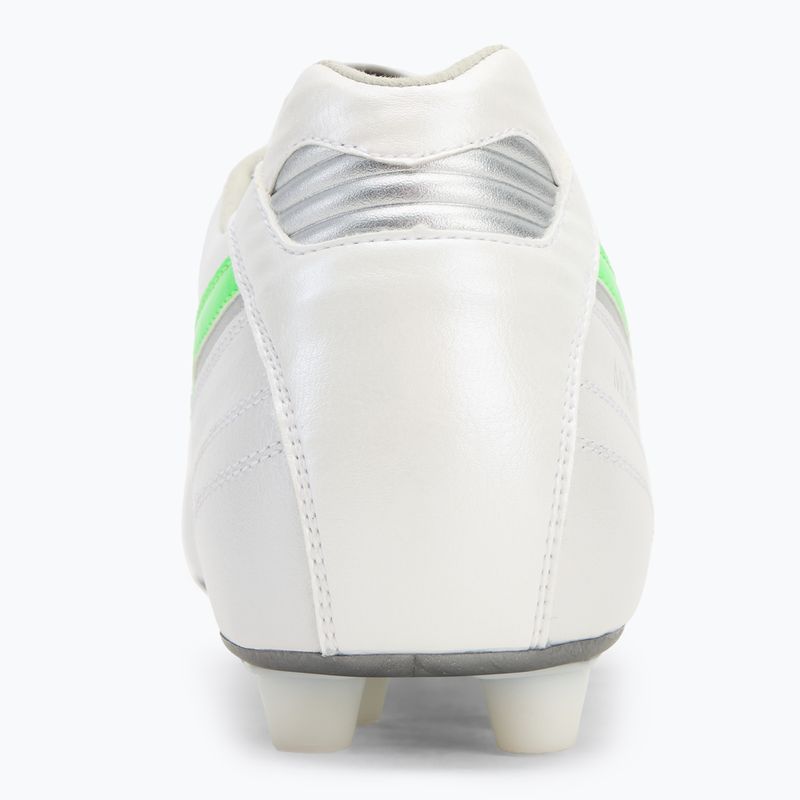 Fußballschuhe Herren Mizuno Morelia II Elite Md white/neon green/galaxy silver 6