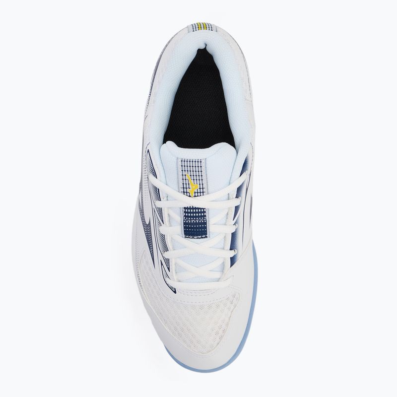 Volleyballschuhe Mizuno Cyclone Speed 5 white/bellwether blue/bel air blue 5
