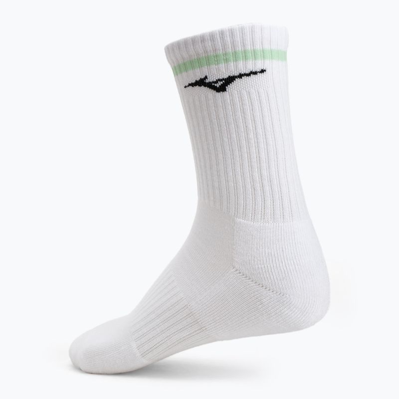 Mizuno Training mit Linie Socken 3 Paar weiß / neo mint 2