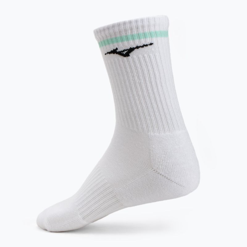 Mizuno Training mit Linie Socken 3 Paar weiß / braun 2