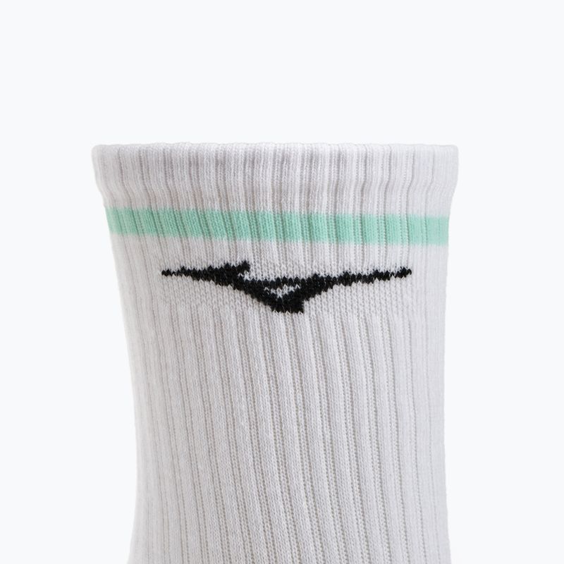 Mizuno Training mit Linie Socken 3 Paar weiß / braun 3