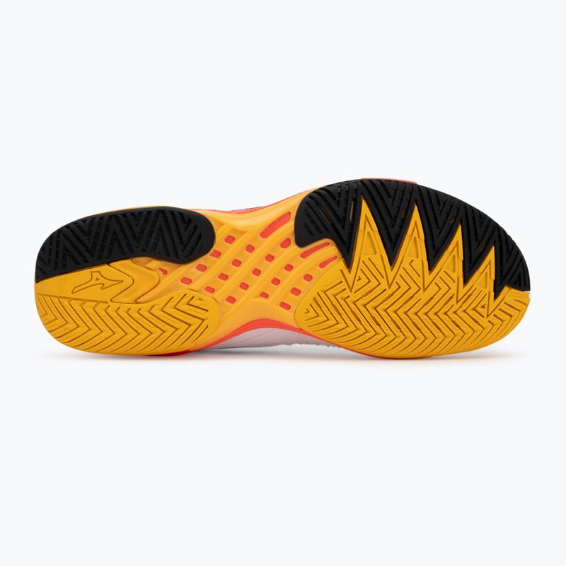 Herren-Tennisschuhe Mizuno Wave Exceed Tour 6 AC white/fiery coral 2/citrus 4