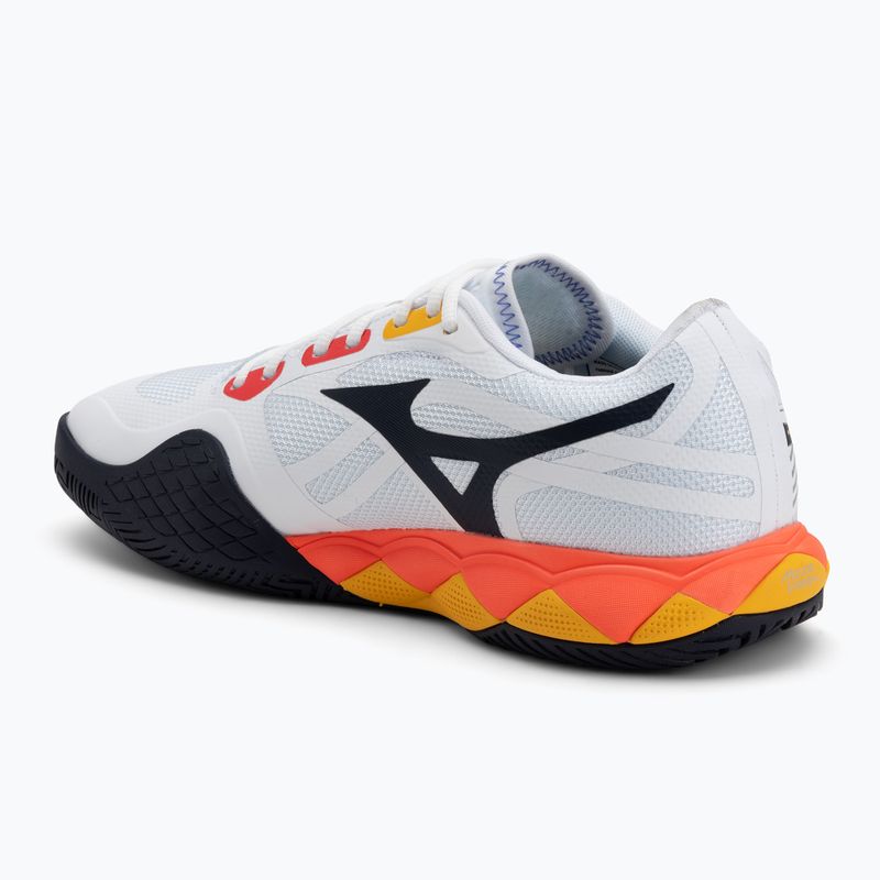Tennisschuhe Mizuno Wave Enforce Tour 6 AC white/fiery coral 2/citrus 3
