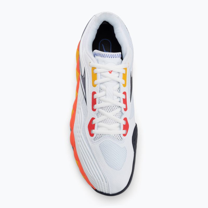 Tennisschuhe Mizuno Wave Enforce Tour 6 AC white/fiery coral 2/citrus 5