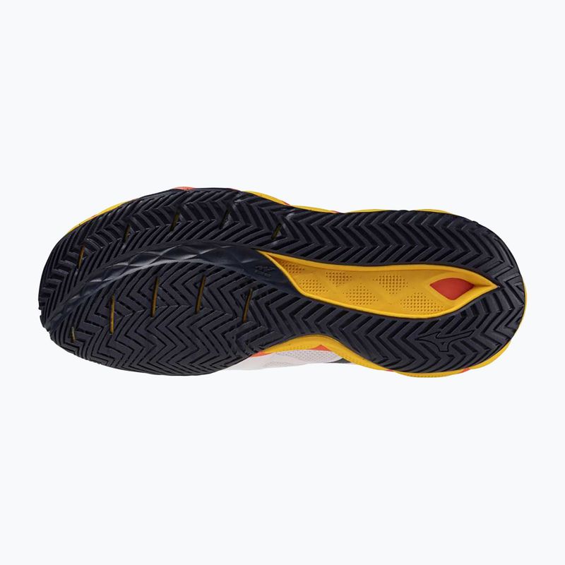 Tennisschuhe Mizuno Wave Enforce Tour 6 AC white/fiery coral 2/citrus 9