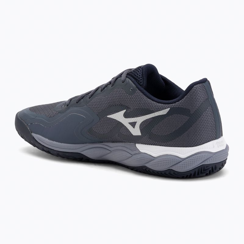 Mizuno Wave Enforce Court CC Tennisschuhe Odyssey grau/weiß/blau Granit 3
