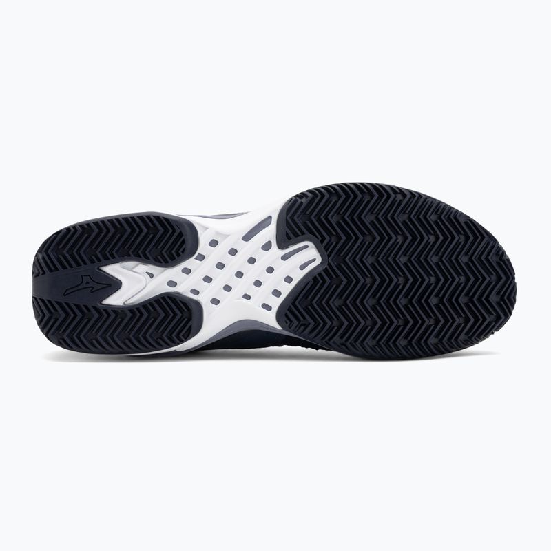 Mizuno Wave Exceed Tour 6 CC Tennisschuhe Odyssey Grau/Weiß/Blau Granit 4