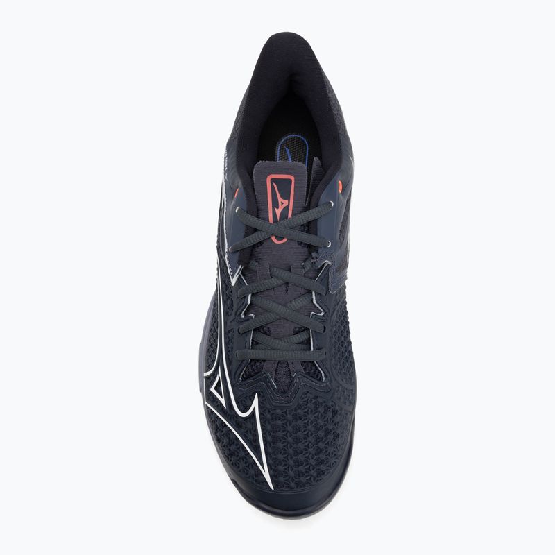 Mizuno Wave Exceed Tour 6 CC Tennisschuhe Odyssey Grau/Weiß/Blau Granit 5