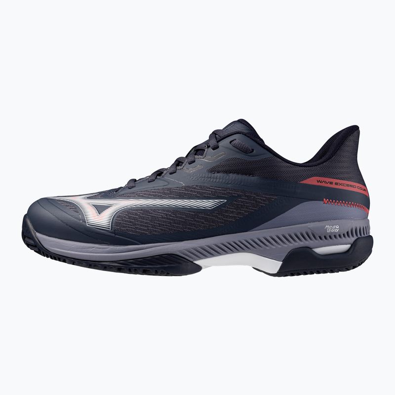 Mizuno Wave Exceed Court CC Tennisschuhe Odyssey Grau/Weiß/Blau Granit