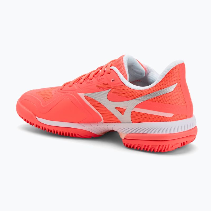 Damen Tennisschuhe Mizuno Wave Exceed Court CC W calypso koralle/weiß/kaum rosa 3