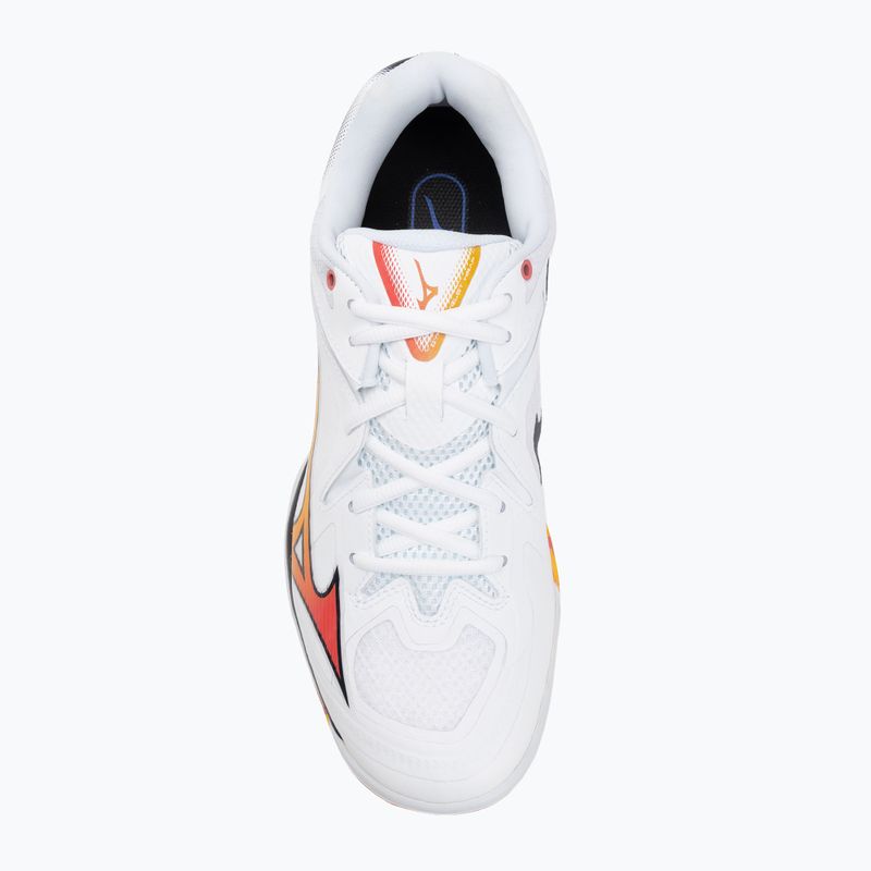 Mizuno Wave Claw 3 Badmintonschuh weiß/zitrus/calypso coral 5