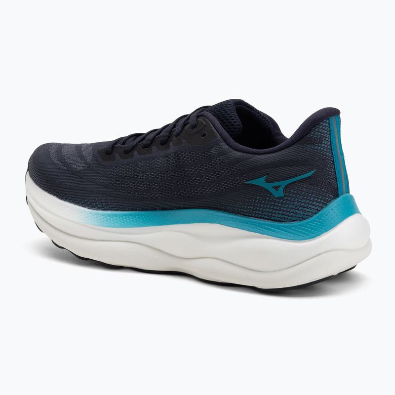 Herren Laufschuhe Mizuno Wave Sky 9 baritone blau/zitrus/capri breeze 3