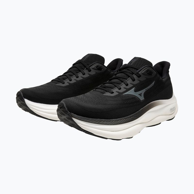 Herren Laufschuhe Mizuno Wave Sky 9 schwarz/metallic grau/schwarz sand 8