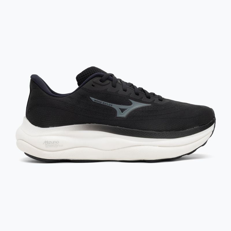Herren Laufschuhe Mizuno Wave Sky 9 schwarz/metallic grau/schwarz sand 2
