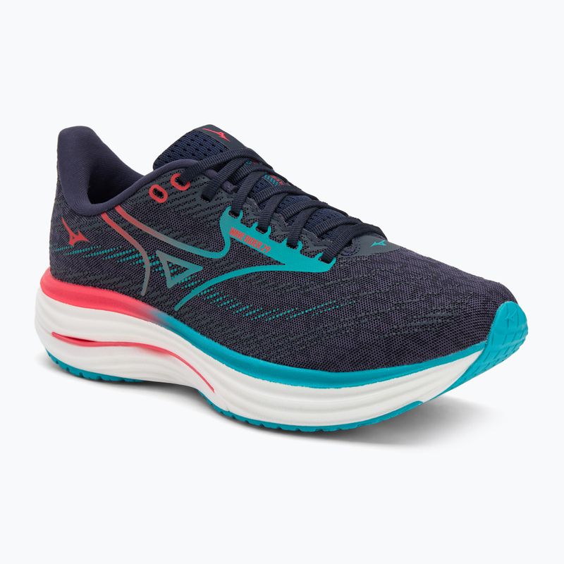 Herren Laufschuhe Mizuno Wave Rider 29 odyssey grau/Ccapri breeze/calypso coral