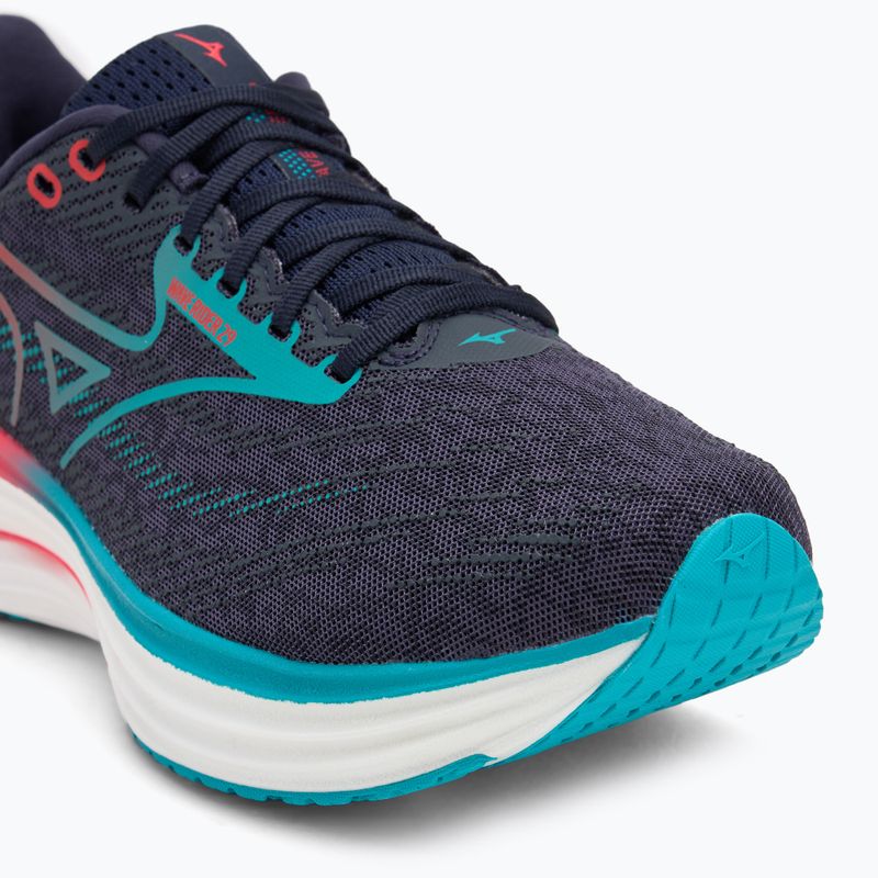Herren Laufschuhe Mizuno Wave Rider 29 odyssey grau/Ccapri breeze/calypso coral 7