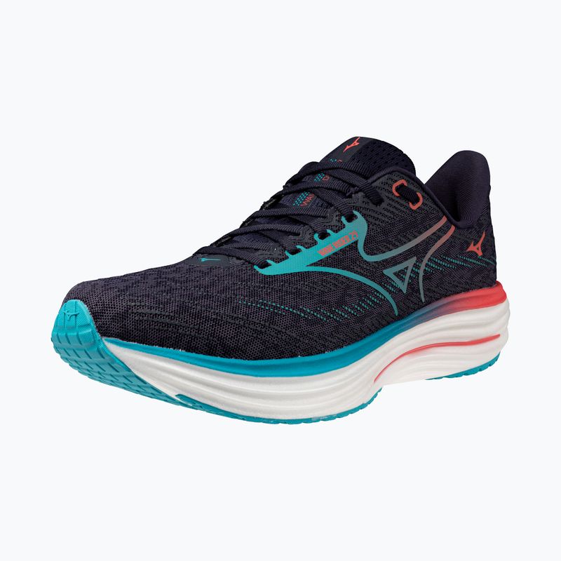 Herren Laufschuhe Mizuno Wave Rider 29 odyssey grau/Ccapri breeze/calypso coral 3