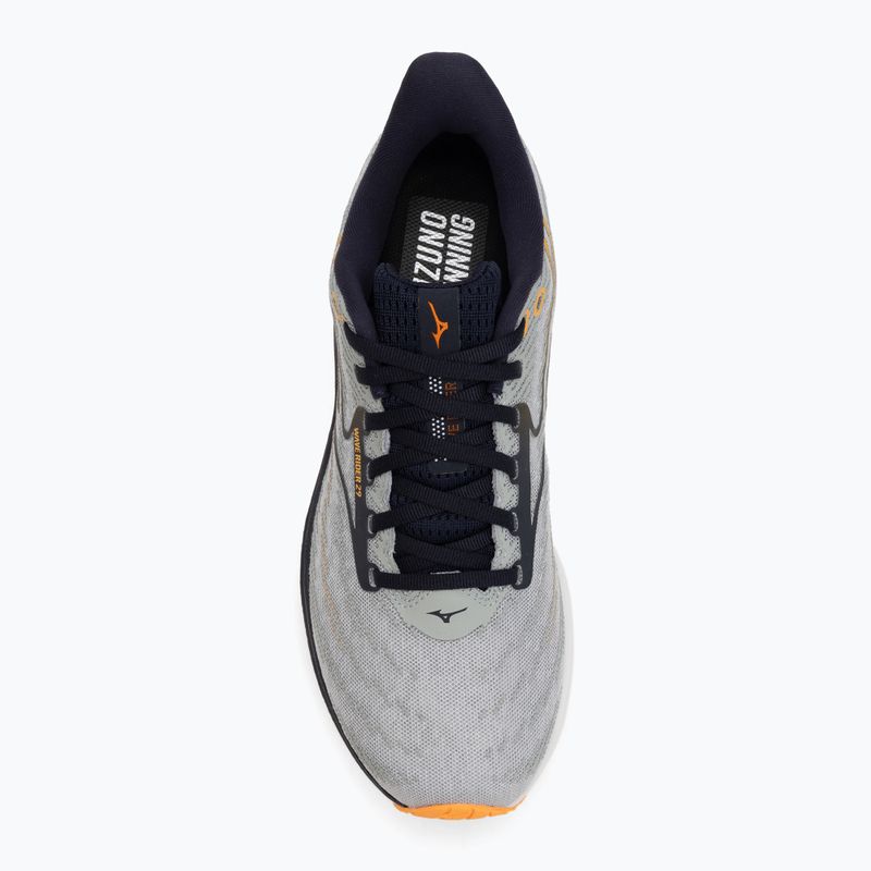 Herren Laufschuhe Mizuno Wave Rider 29 harbor mist/baritone blue/tang orange 5