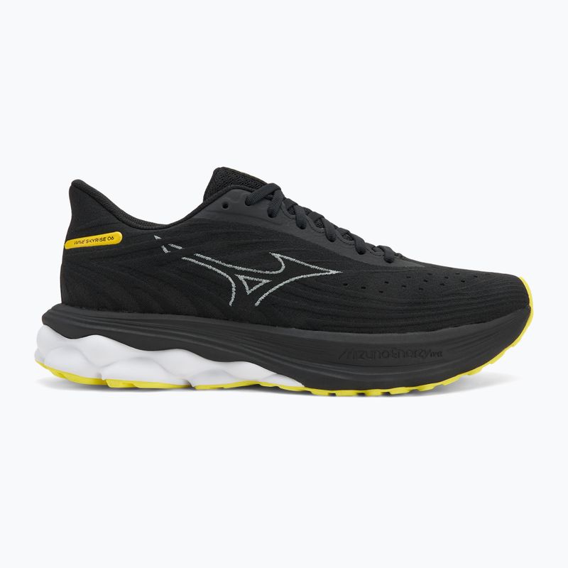 Herren Laufschuhe Mizuno Wave Skyrise 6 schwarz/harbor mist/lemon tonic 2