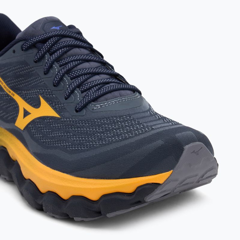 Herren Laufschuhe Mizuno Wave Horizon 8 blau granit/zitrus/bariton blau 7