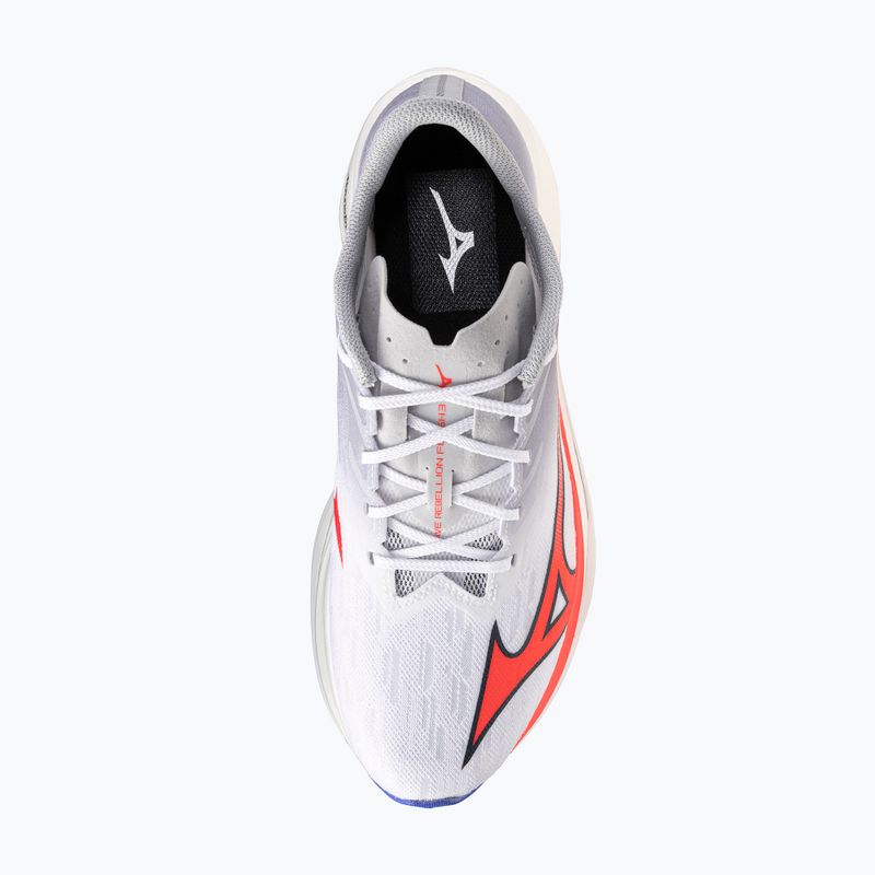 Herren Laufschuhe Mizuno Wave Rebellion Flash 3 weiß/feurige Koralle 2/iris bloom 7