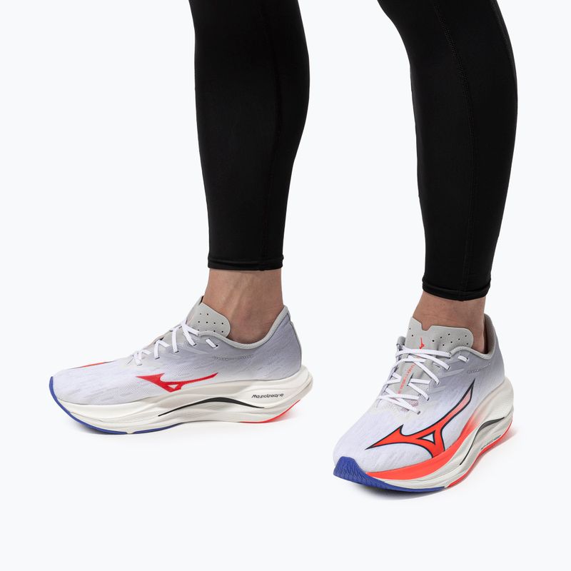 Herren Laufschuhe Mizuno Wave Rebellion Flash 3 weiß/feurige Koralle 2/iris bloom 10