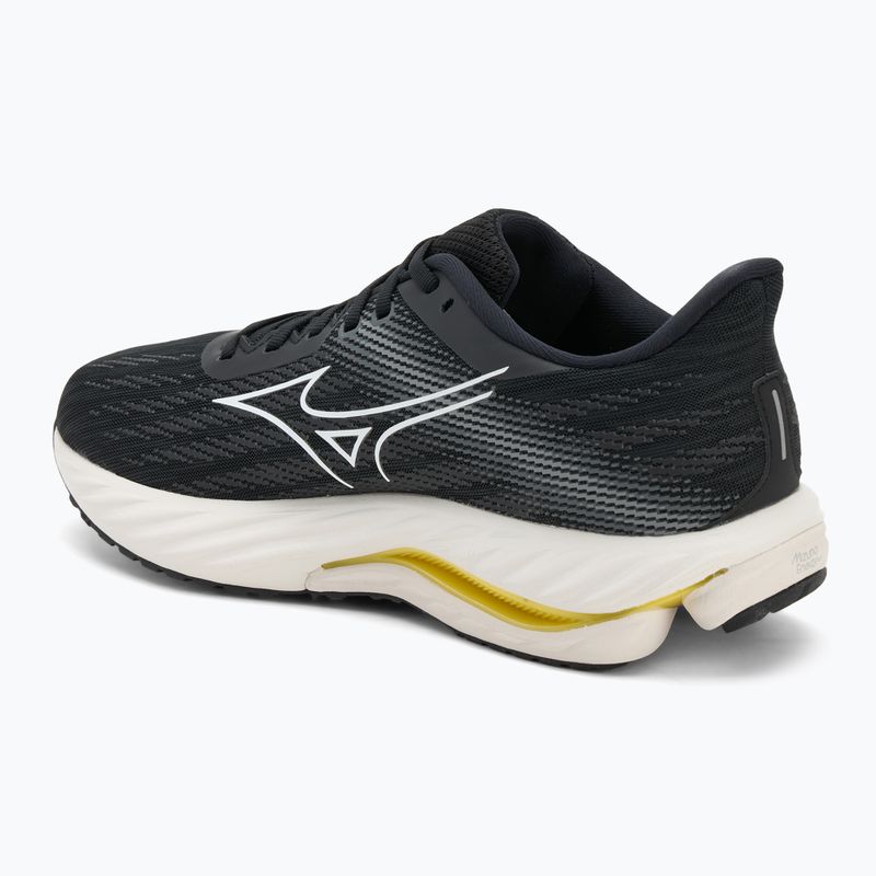 Herren Laufschuhe Mizuno Wave Inspire 21 schwarz/weiß/vibrant gelb 3