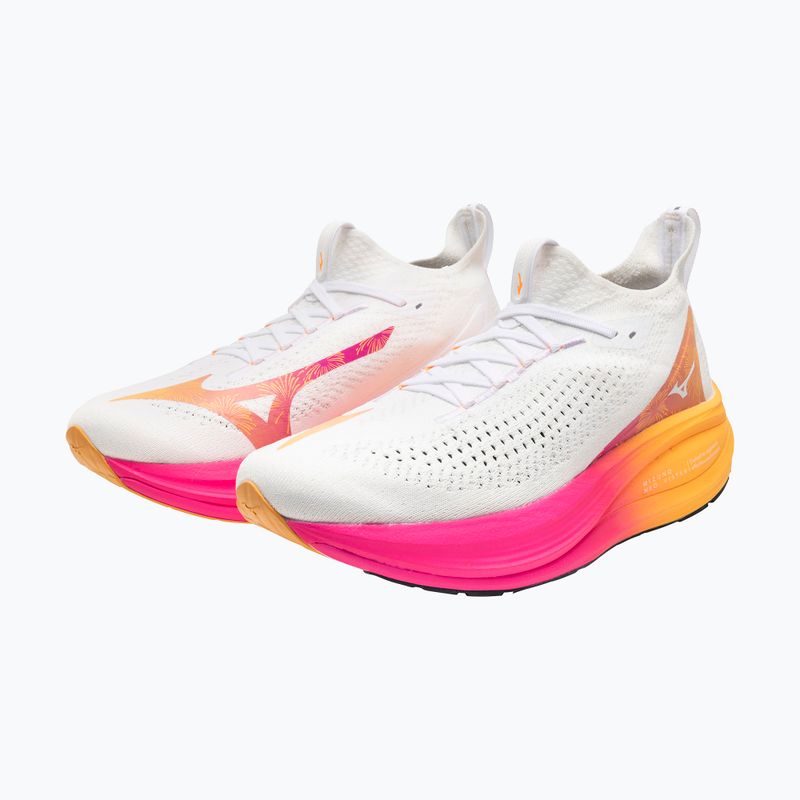Mizuno Neo Vista 2 weiß/weiß/rosa tetra Laufschuh 8