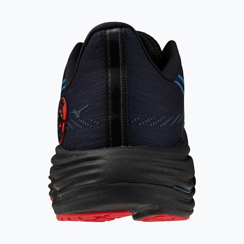 Mizuno Wave Rider 29 Laufschuh amsterdam schwarz/all aboard/high risk rot 10