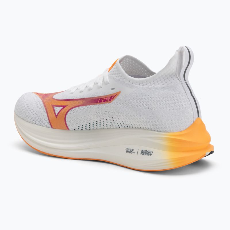 Mizuno Neo Zen weiß/tang orange/pink tetra Laufschuh 3