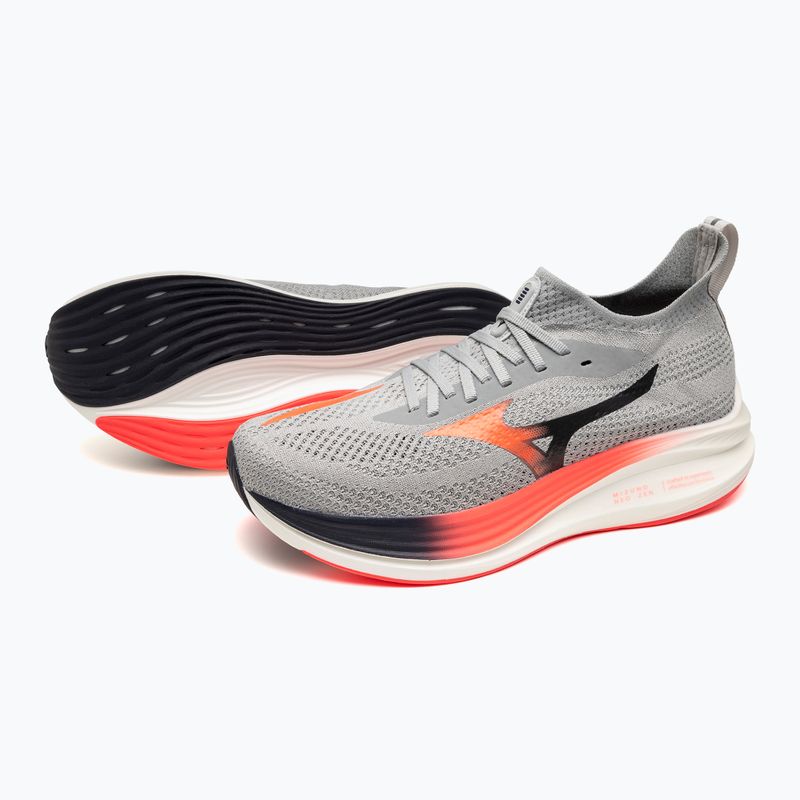 Herren Laufschuhe Mizuno Neo Zen Odyssey grau/silber/zitrus 9