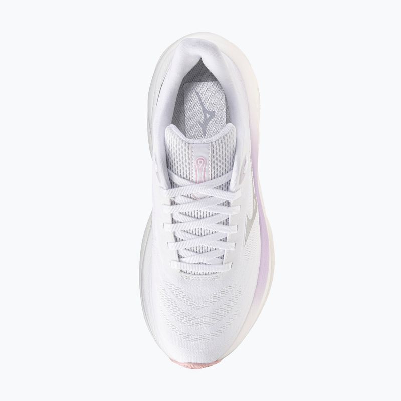 Damen Laufschuhe Mizuno Wave Sky 9 weiß/silber/orchid petal 7
