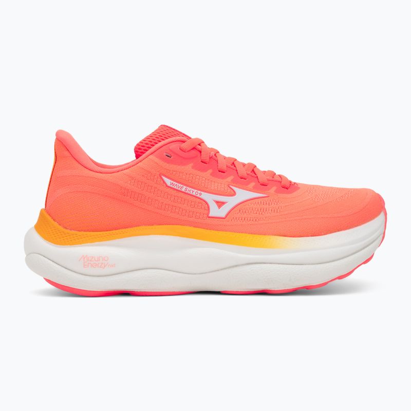 Damen-Laufschuhe Mizuno Wave Sky 9 striking coral/baseball white/citrus 2