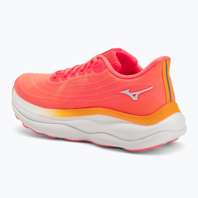 Damen-Laufschuhe Mizuno Wave Sky 9 striking coral/baseball white/citrus 3