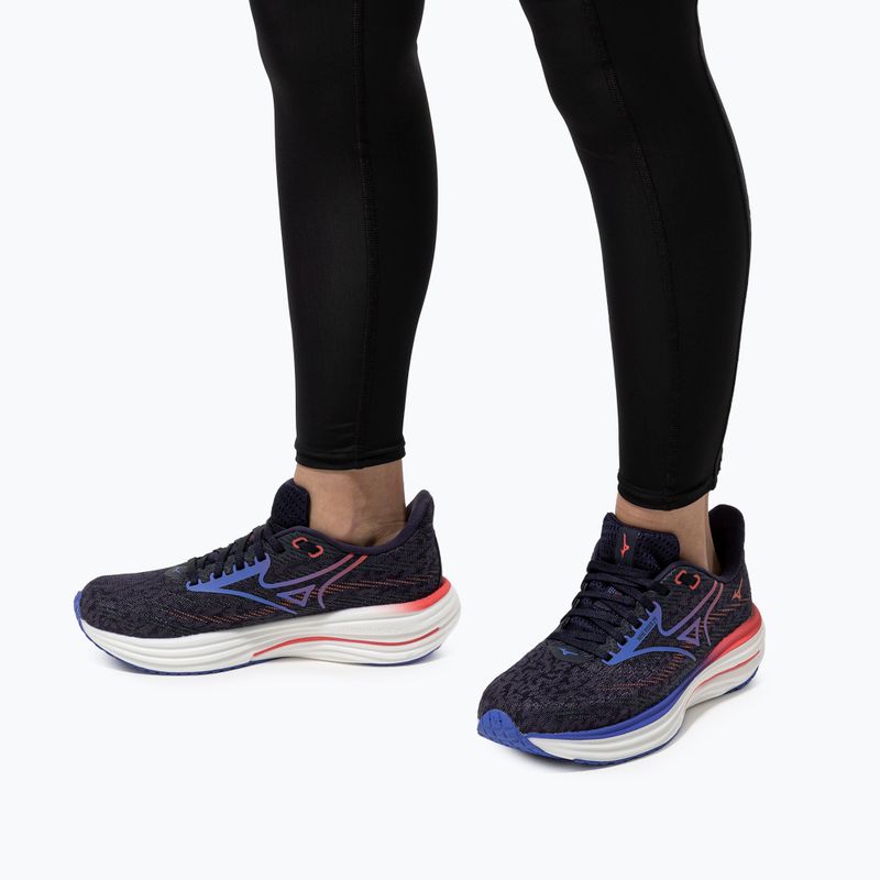 Damen Laufschuhe Mizuno Wave Rider 29 odyssey grau/iris bloom/calypsocoral 17
