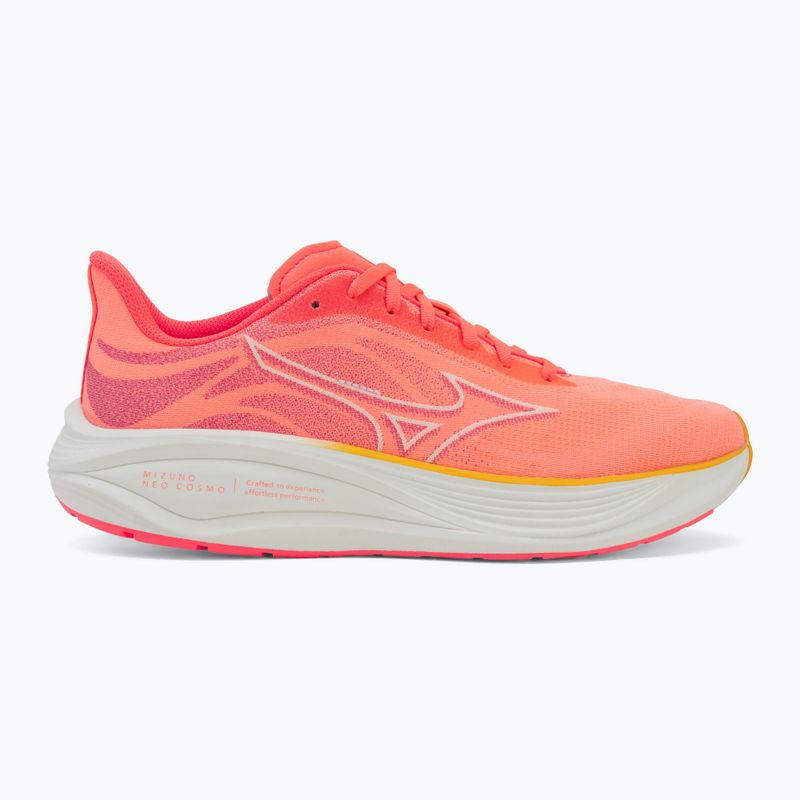 Damen-Laufschuhe Mizuno Neo Cosmo striking coral/snow white/citrus 2