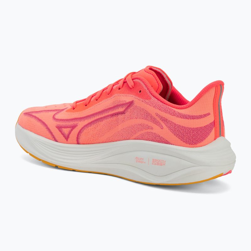 Damen-Laufschuhe Mizuno Neo Cosmo striking coral/snow white/citrus 3