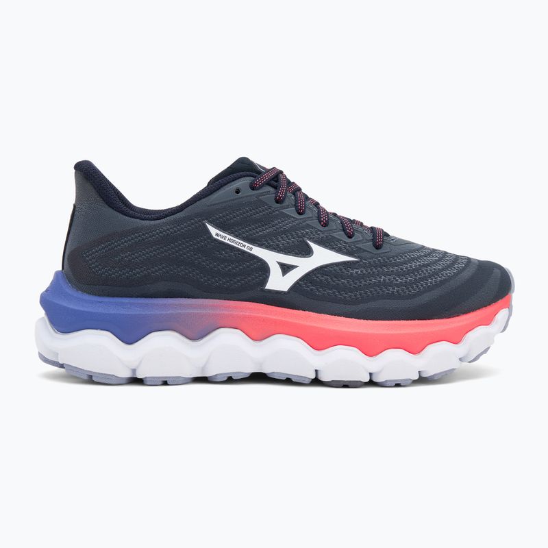 Damen Laufschuhe Mizuno Wave Horizon 8 odyssey grau/weiß/striking co 2