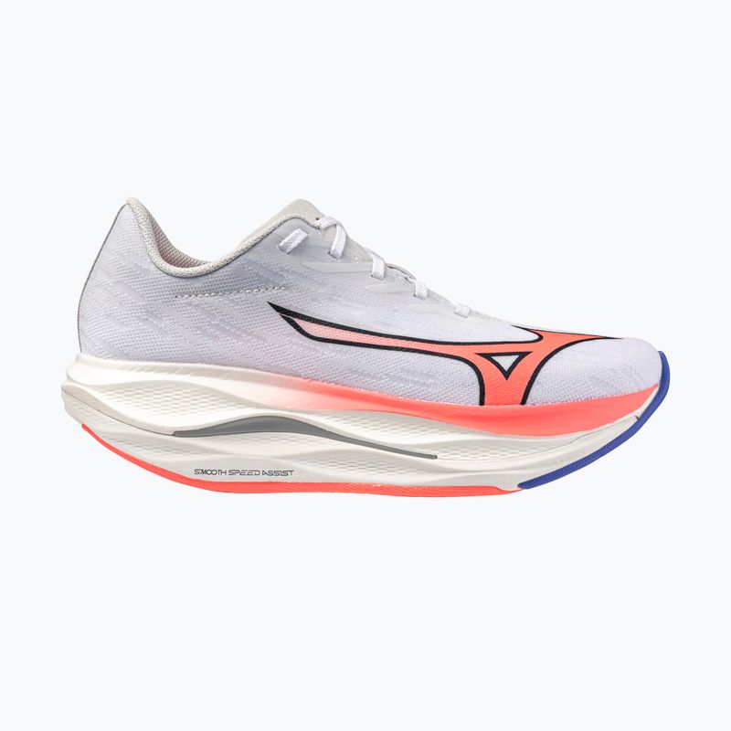 Damen-Laufschuhe Mizuno Wave Rebellion Flash 3 white/striking coral/iris bloom 9