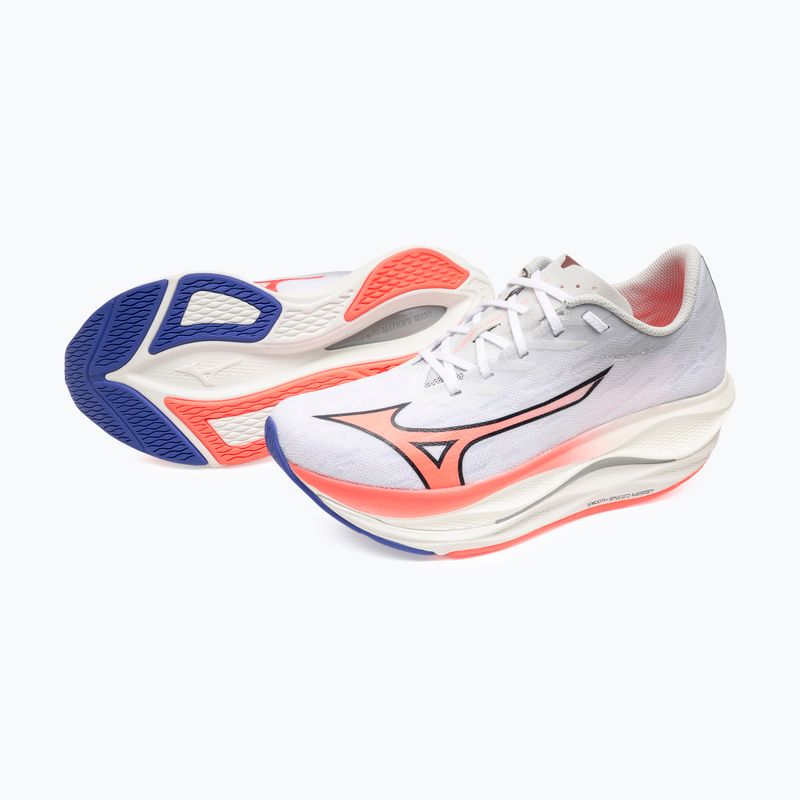 Damen-Laufschuhe Mizuno Wave Rebellion Flash 3 white/striking coral/iris bloom 16
