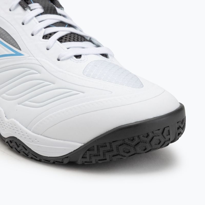 Tennisschuhe Mizuno Wave Medal 8 weiß/all aboard/schwarz sand 7