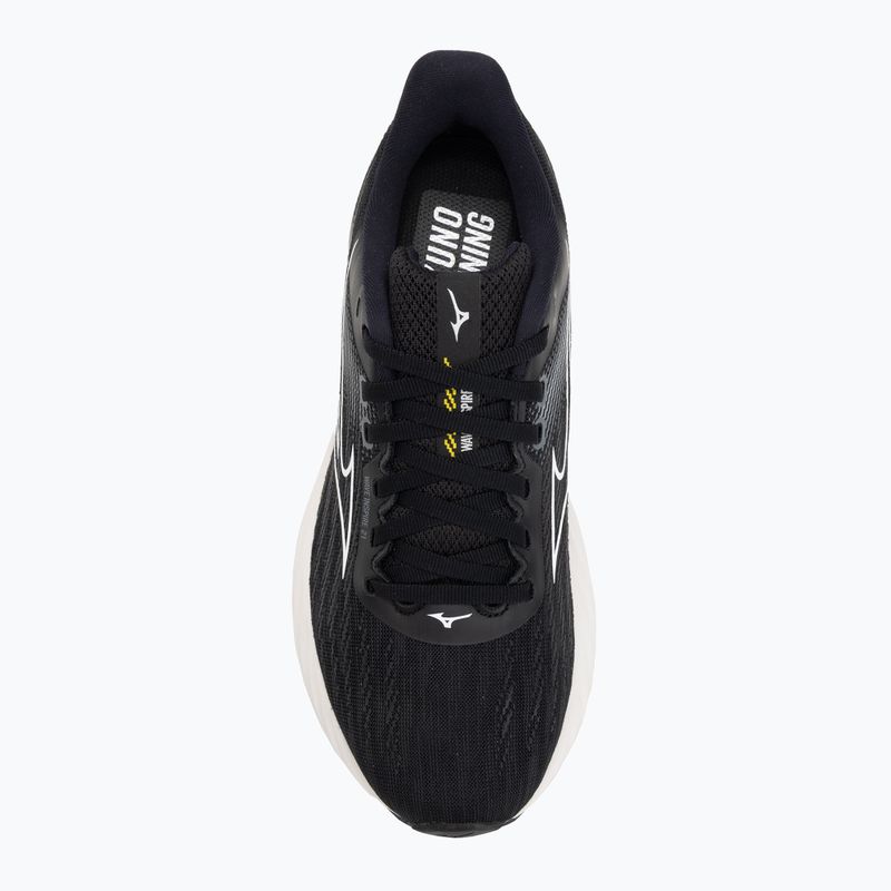 Damen Laufschuhe Mizuno Wave Inspire 21 schwarz/weiß/vibrant gelb 5