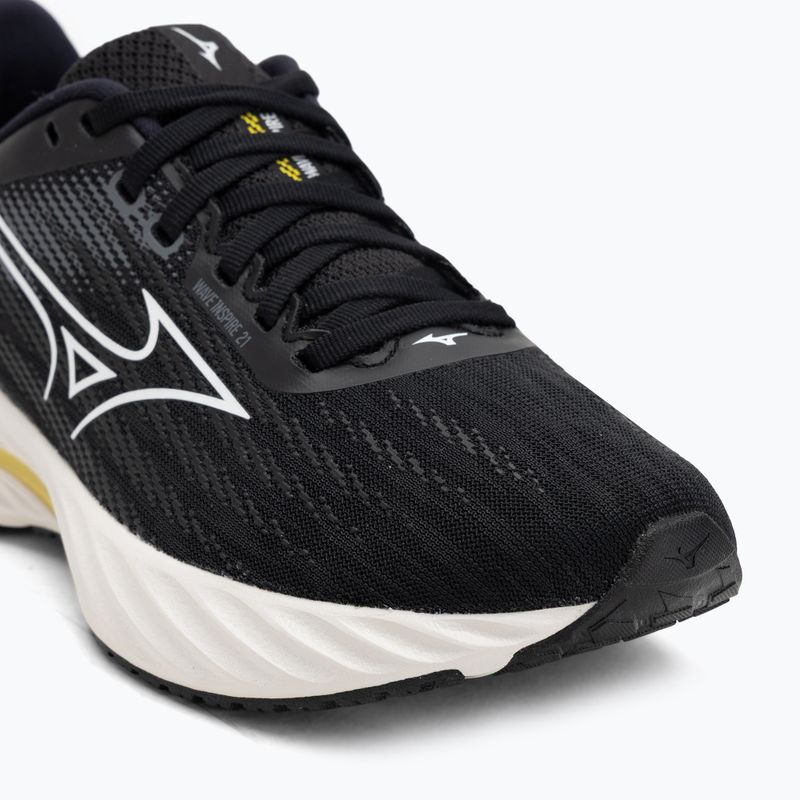 Damen Laufschuhe Mizuno Wave Inspire 21 schwarz/weiß/vibrant gelb 7